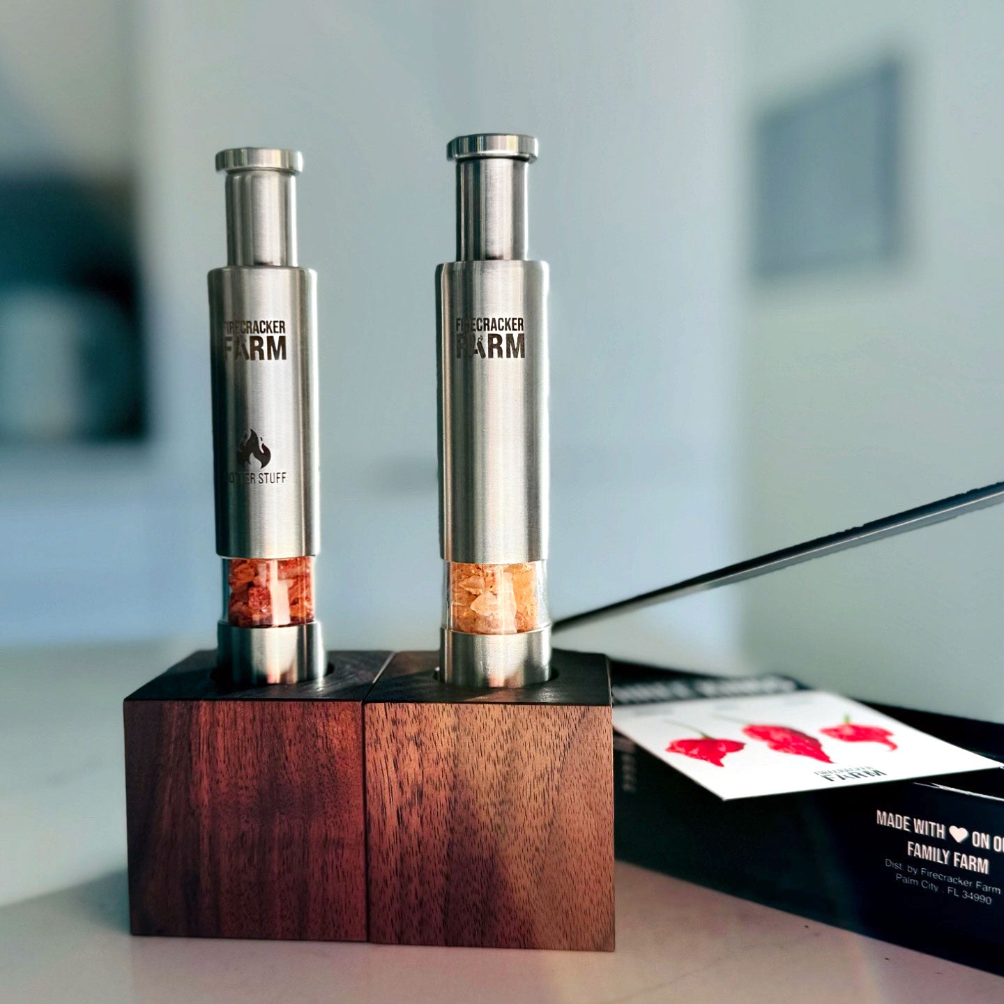 Double Double Barrel and Walnut Cube Set