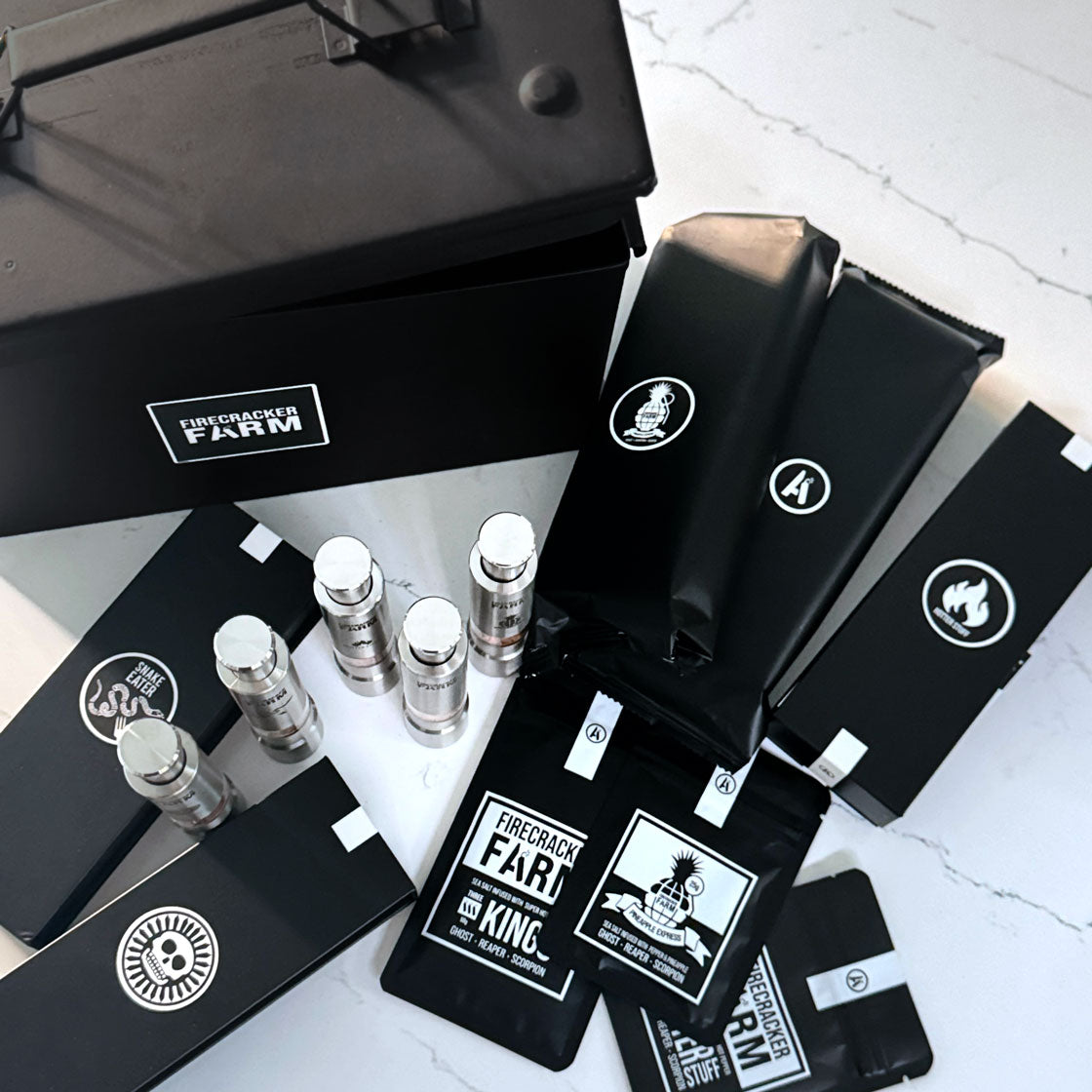 Arsenal Ammo Can with Five Hot Salt Varieties