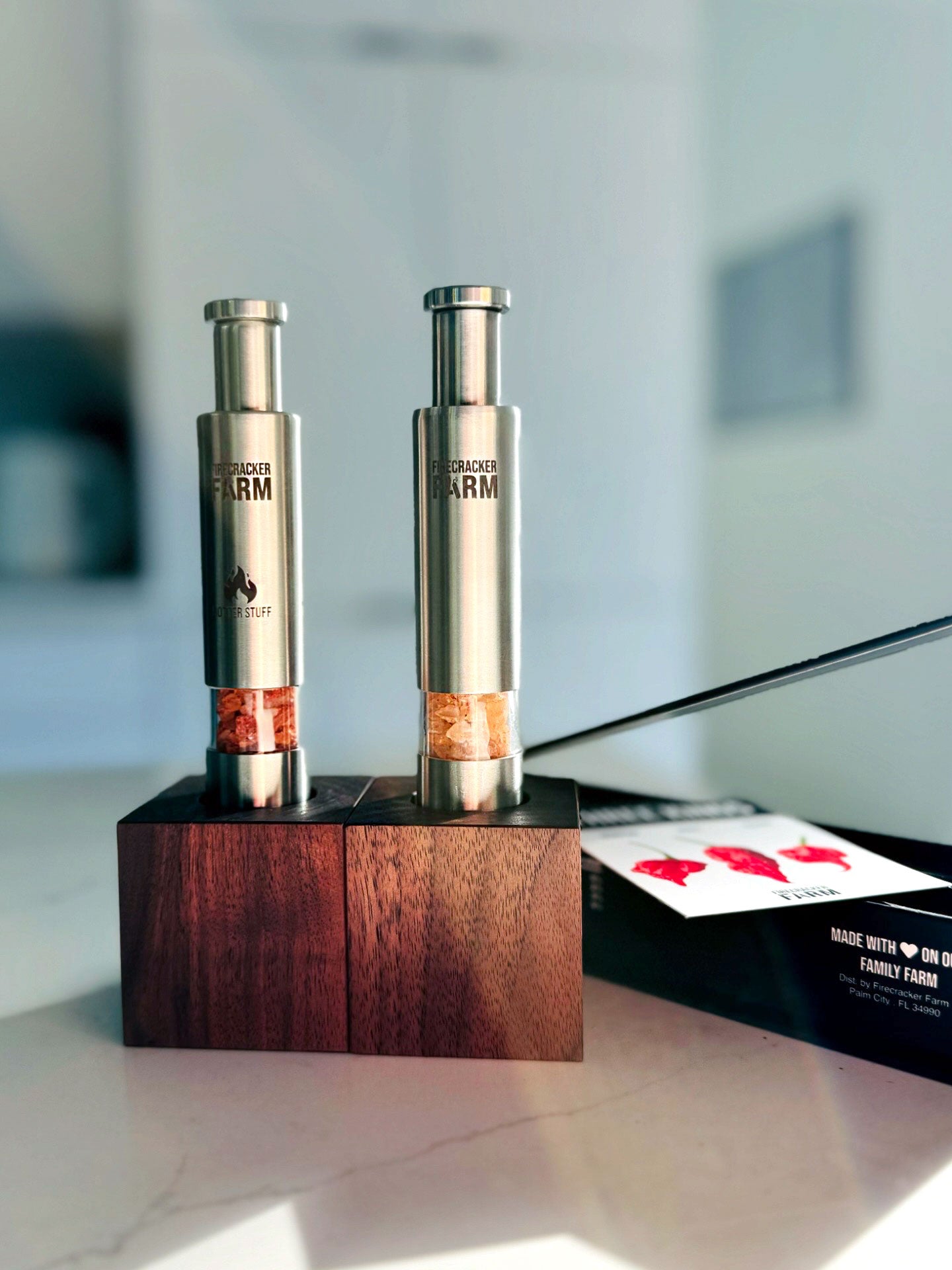 Double Double Barrel and Wooden Stocks Set