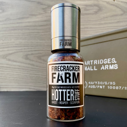 Hotter Stuff Brick - Adjustable Hot Salt grinder
